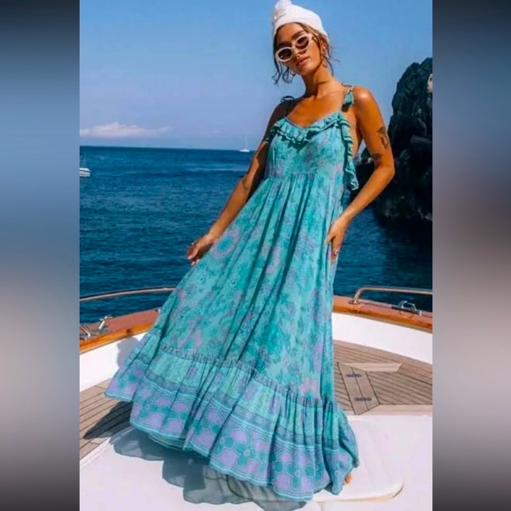 UFT/SELL SPELL Buttercup Sundress Strappy dress size Medium Ocean